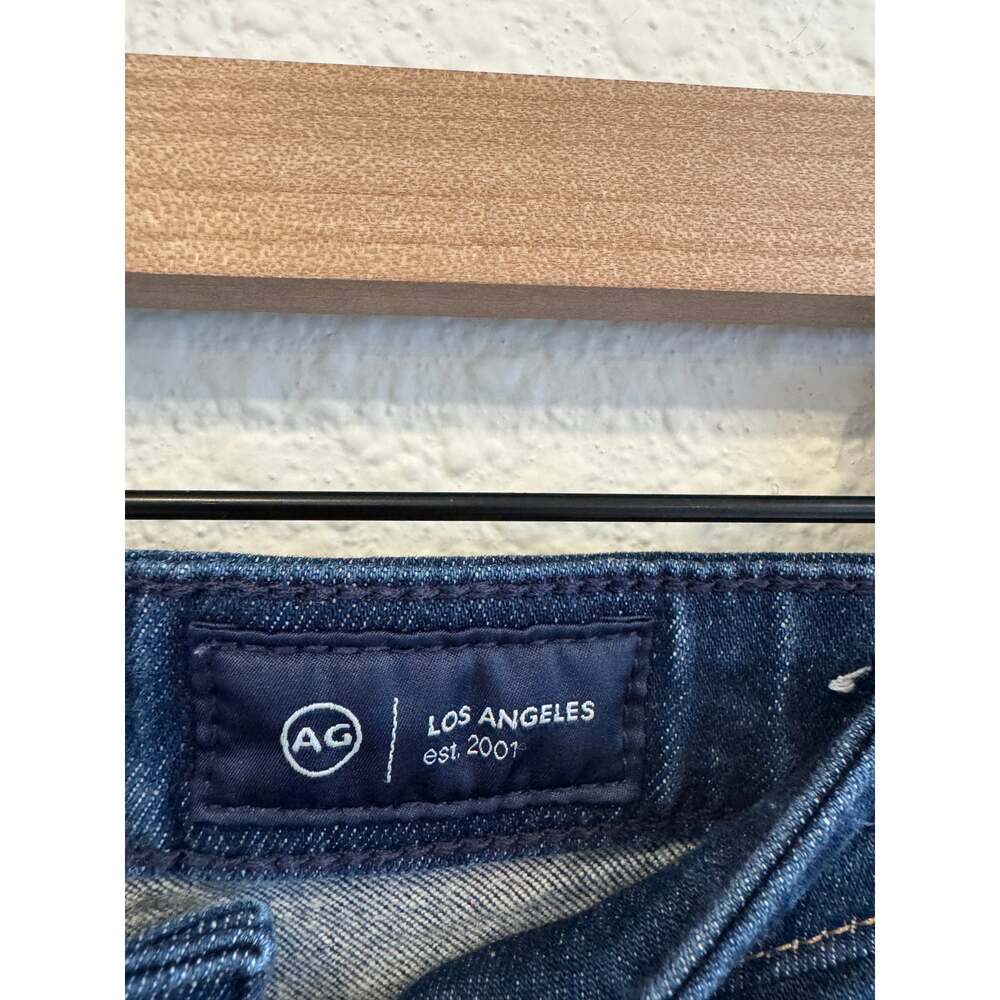 AG Saige Wide Leg Mid Rise Dark Wash Jeans Womens Size 27 - Picture 4 of 5